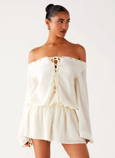 Astaria Mini Dress - Ivory