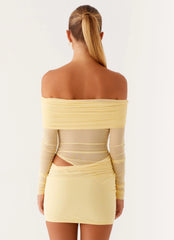 No Doubt Mini Dress - Yellow