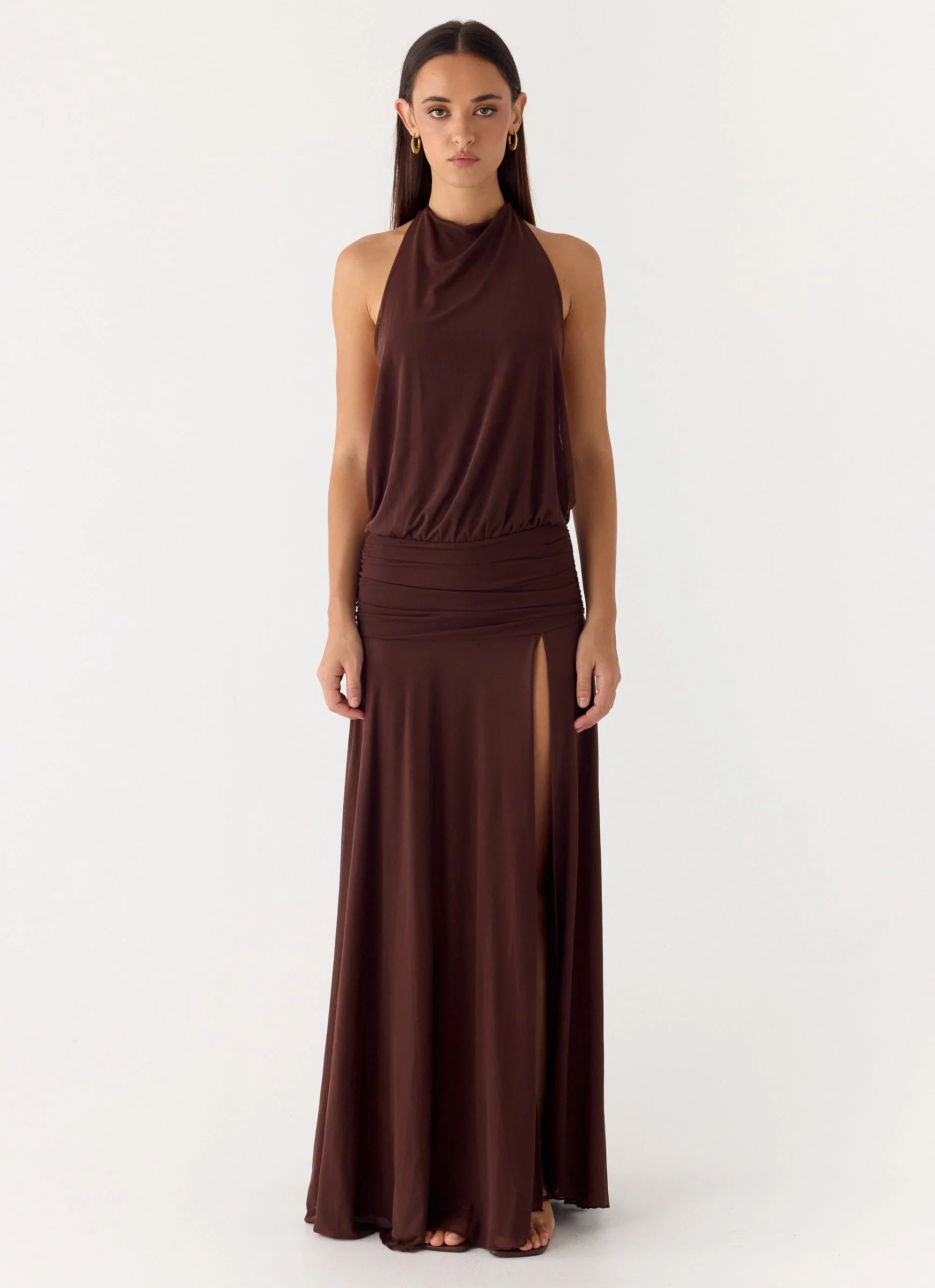 All This Aura Maxi Dress - Chocolate