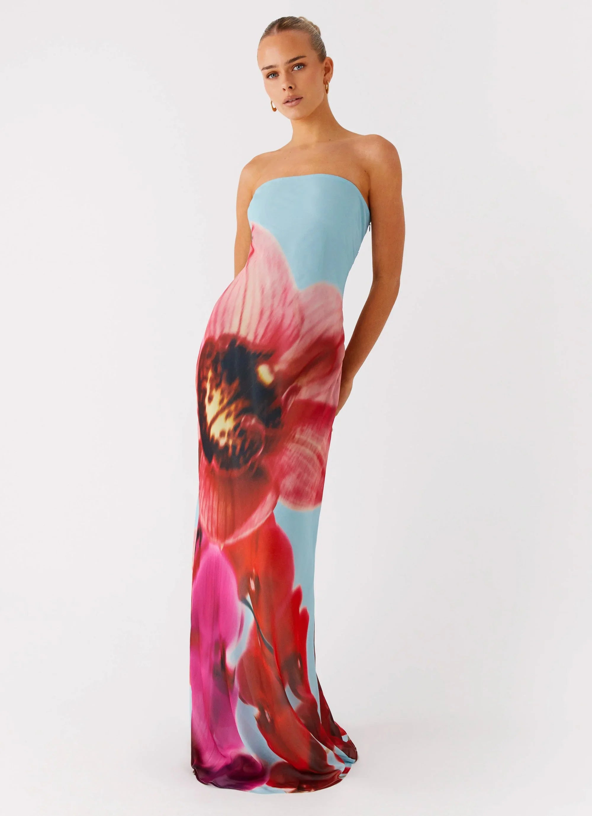 Amelle Maxi Dress - Turquoise Bloom