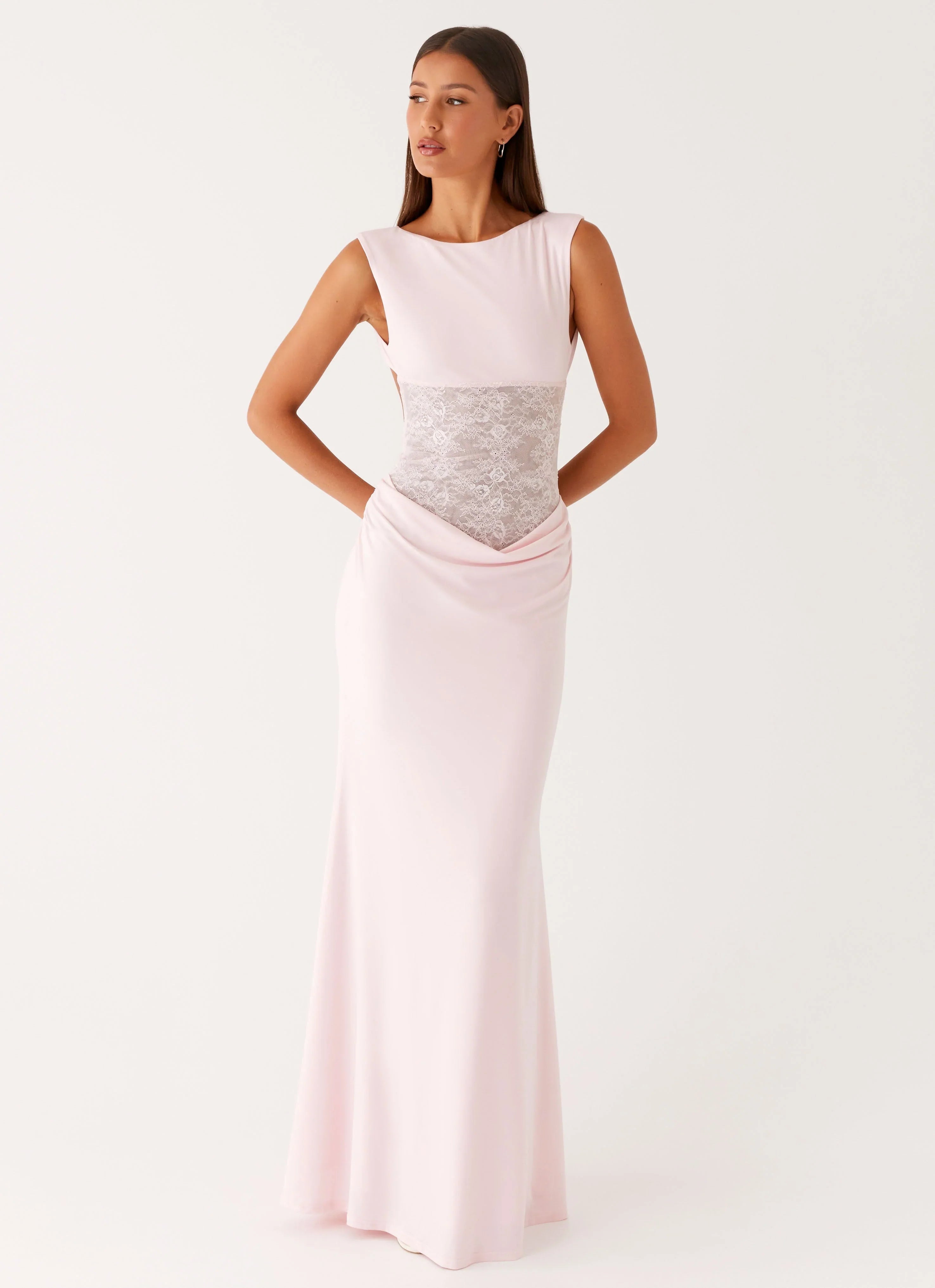 Love Tease Maxi Dress - Baby Pink