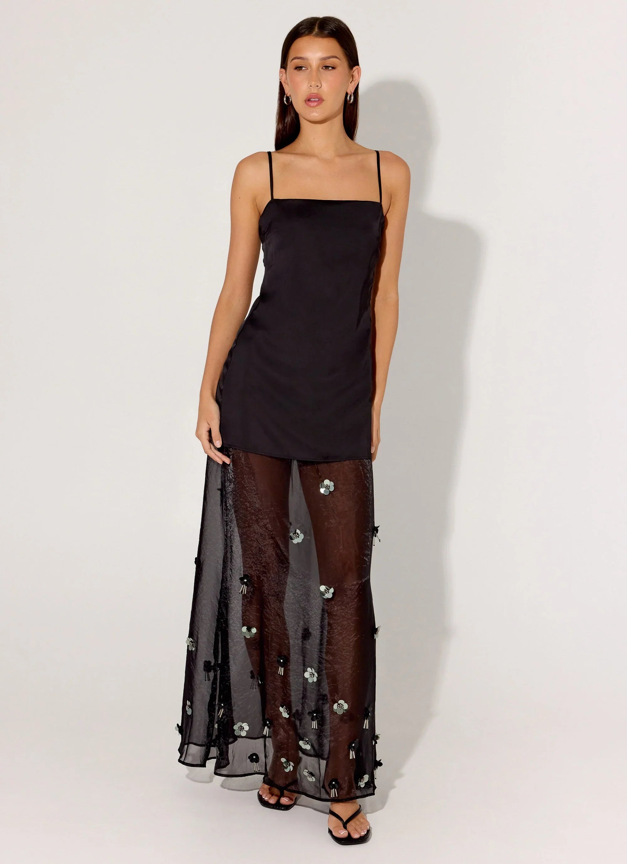 Jesiah Embellished Maxi Dress - Black