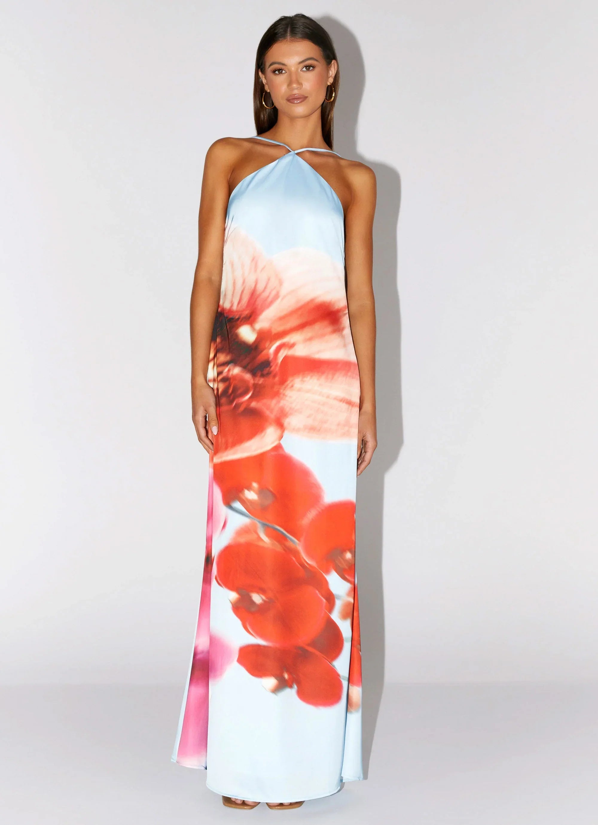 Chloe Maxi Dress - Turquoise Bloom