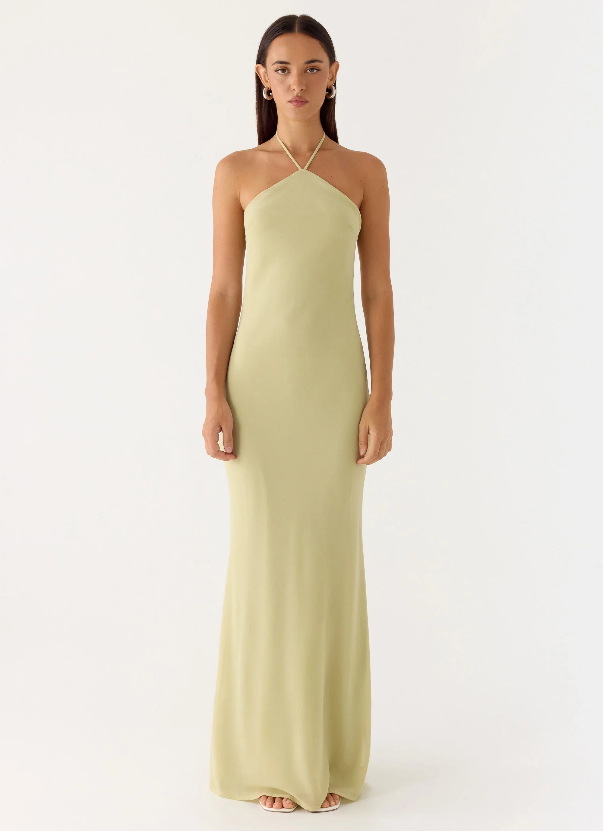 Anouk Halter Maxi Dress - Sage