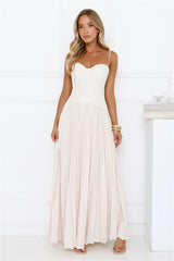 Antique Roses Lace Maxi Dress Cream